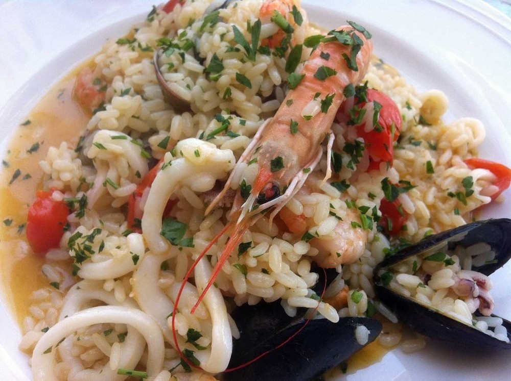 Italian recipe : Seafood risotto