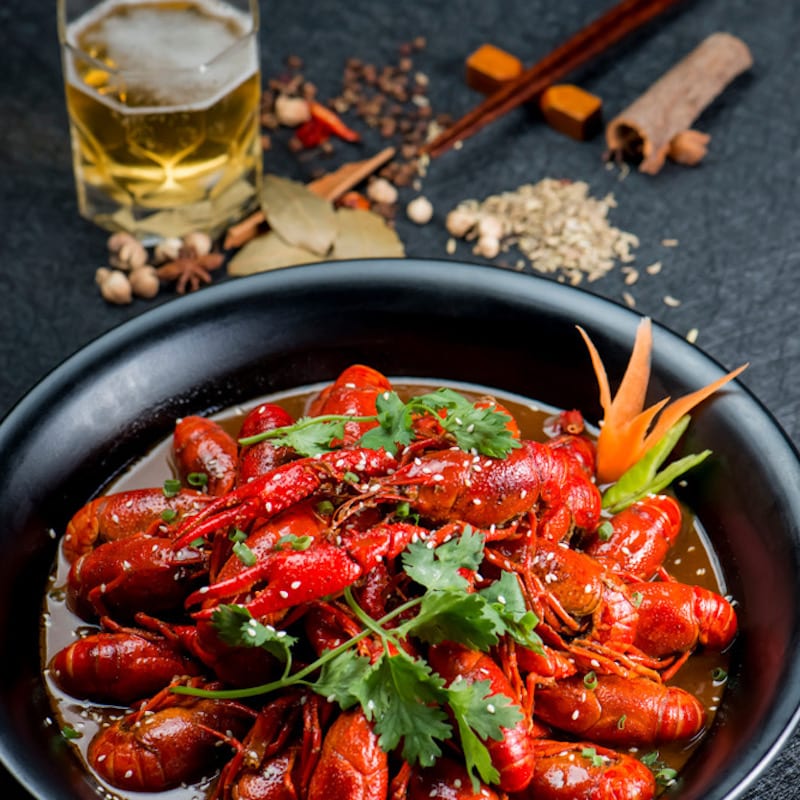 Hot and spicy crayfish