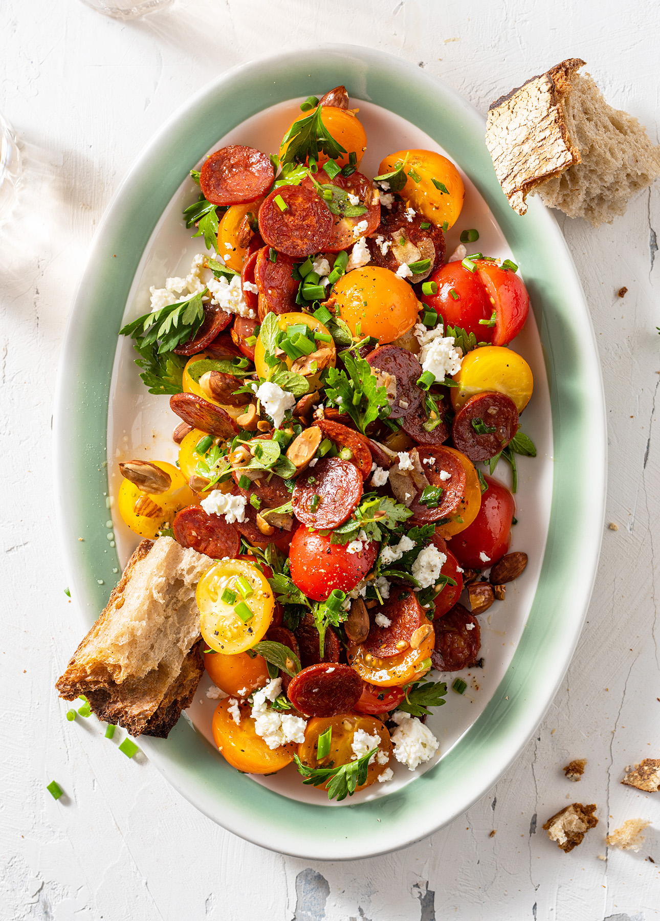 Andalusian Salad With Chorizo And Tomatoes