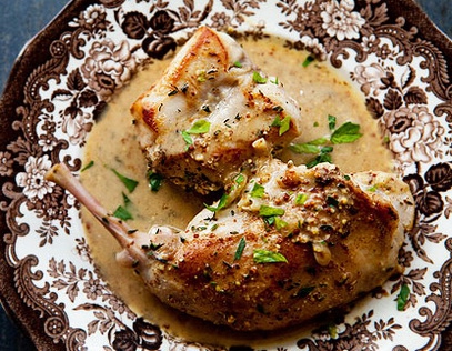 Rabbit In Cream Sauce With Vegetables