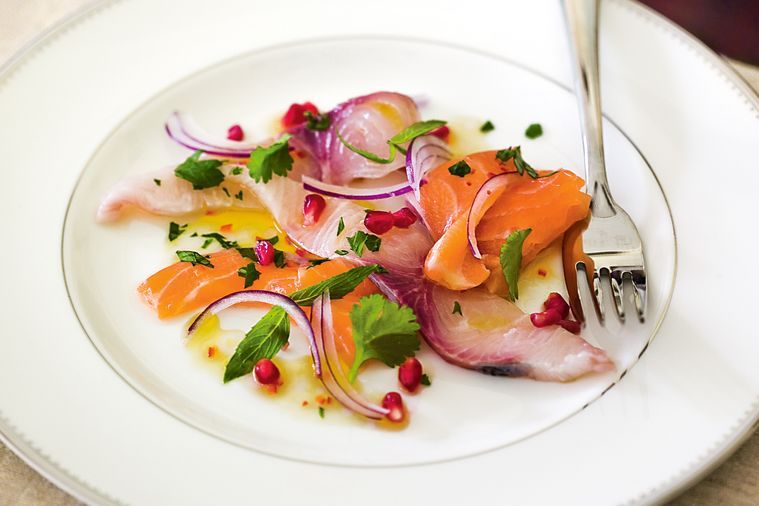 Salmon Ceviche with Citrus Dressing