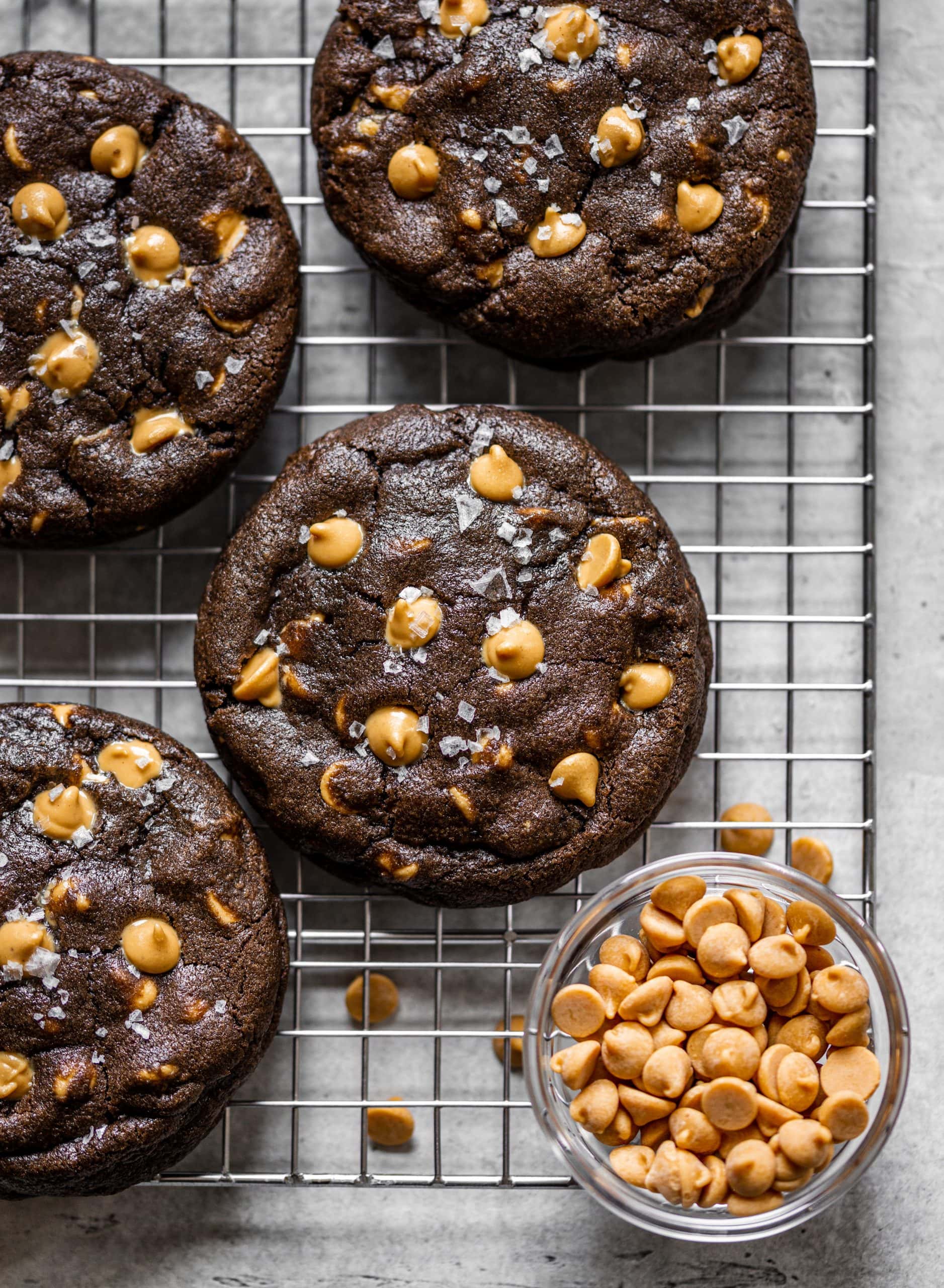 Dark Chocolate chip cookies with peanut
