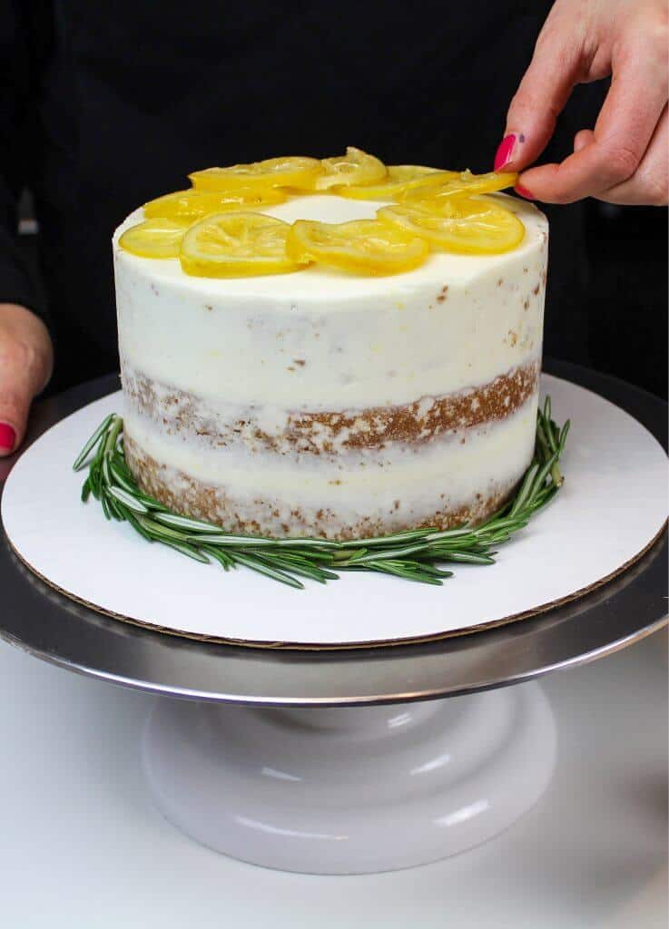 Olive Oil Cake with Candied Citrus and Cream Cheese Frosting